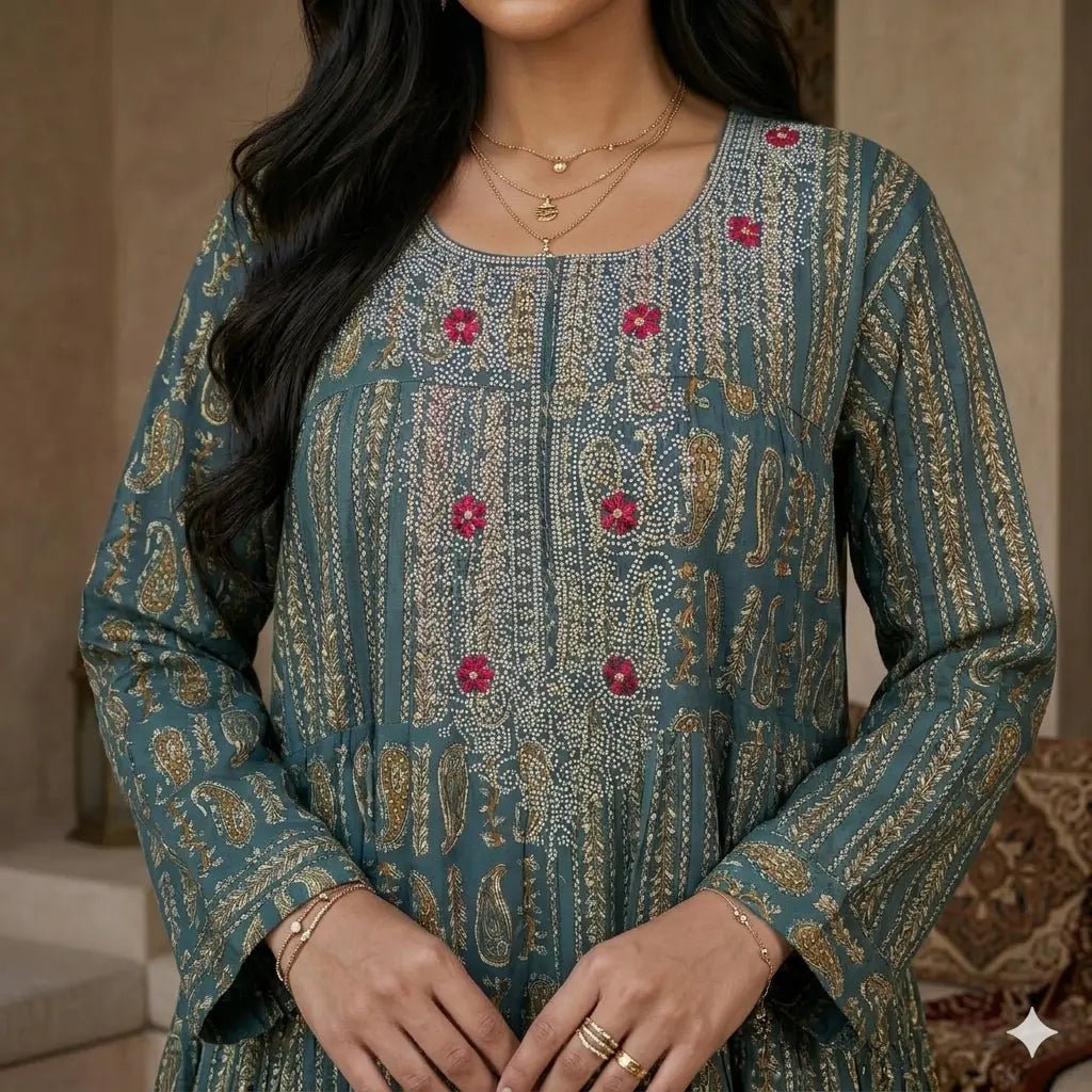 Emerald Breeze Women Daraa- Green