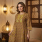 Majestic Motif Women Daraa- Mustard