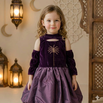 The Amethyst Palm Ghirgiyan Girl- Royal Purple