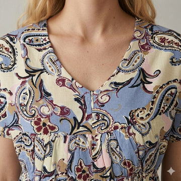 Artisan Flora Women Button Pajama Set- Multicolor