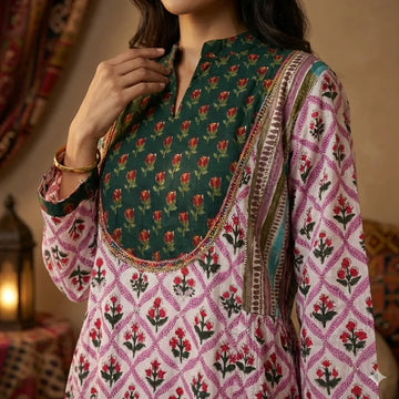 The Mixed Motif Women Daraa- Purple