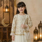 Golden Geometry Embroidery Ghirgiyan Girl-Off White