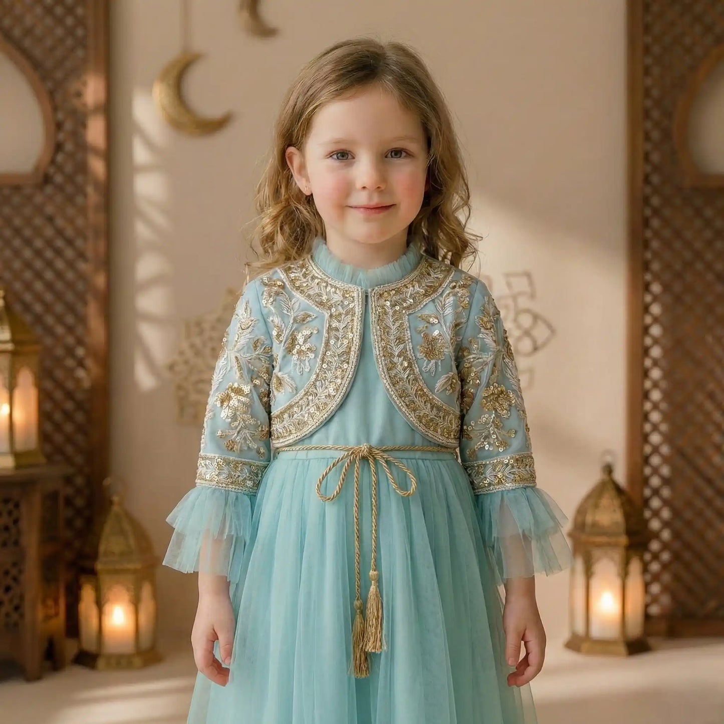 Tassel Twirl Ghirgiyan Girl-Sea Green