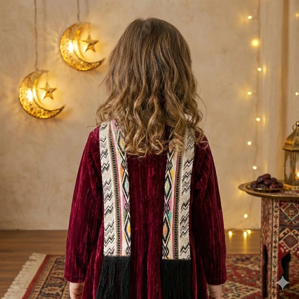 The Ruby Heritage Ghirgiyan Girl- Maroon