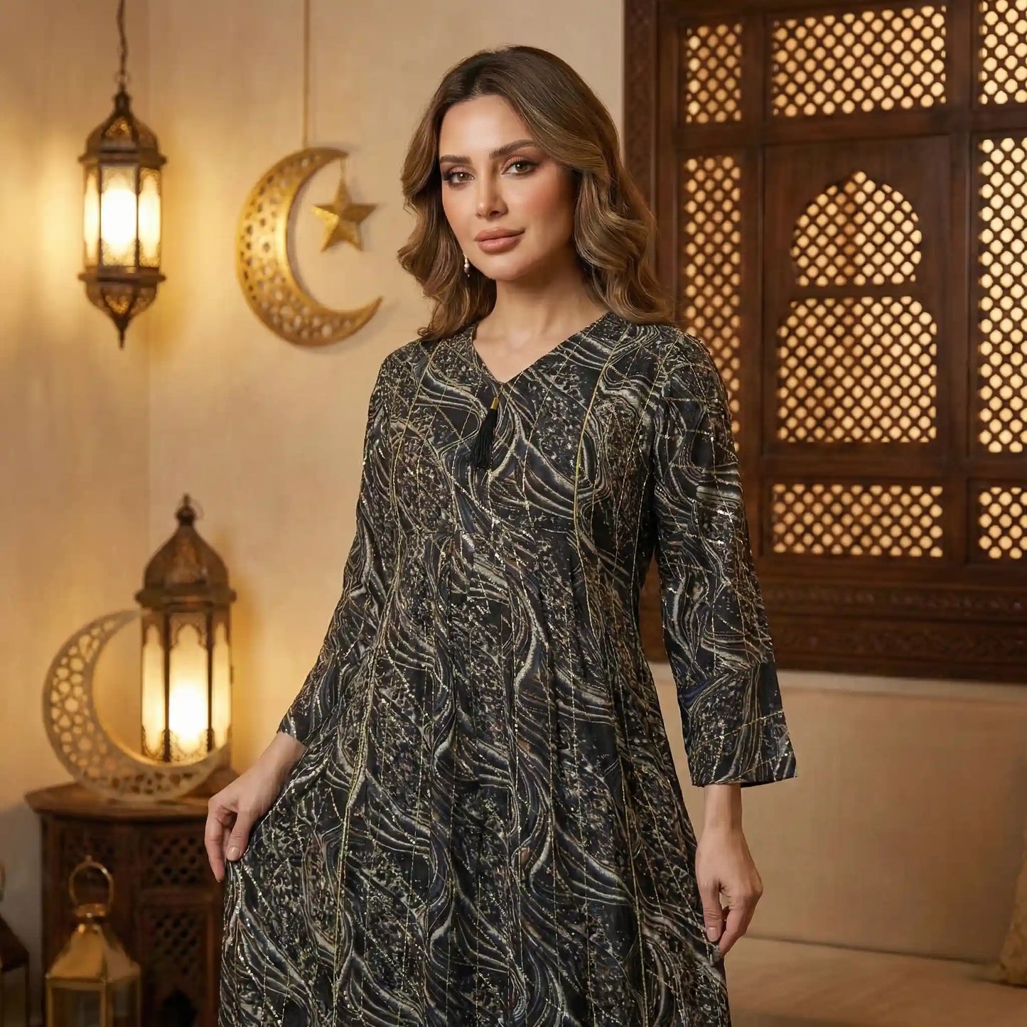 The Oasis Petal Women Daraa- Dark Blue