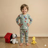 Snoopy Man Boy Pajama Set-Green