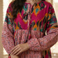 Fuchsia Royal Ikat Women Daraa- Rose