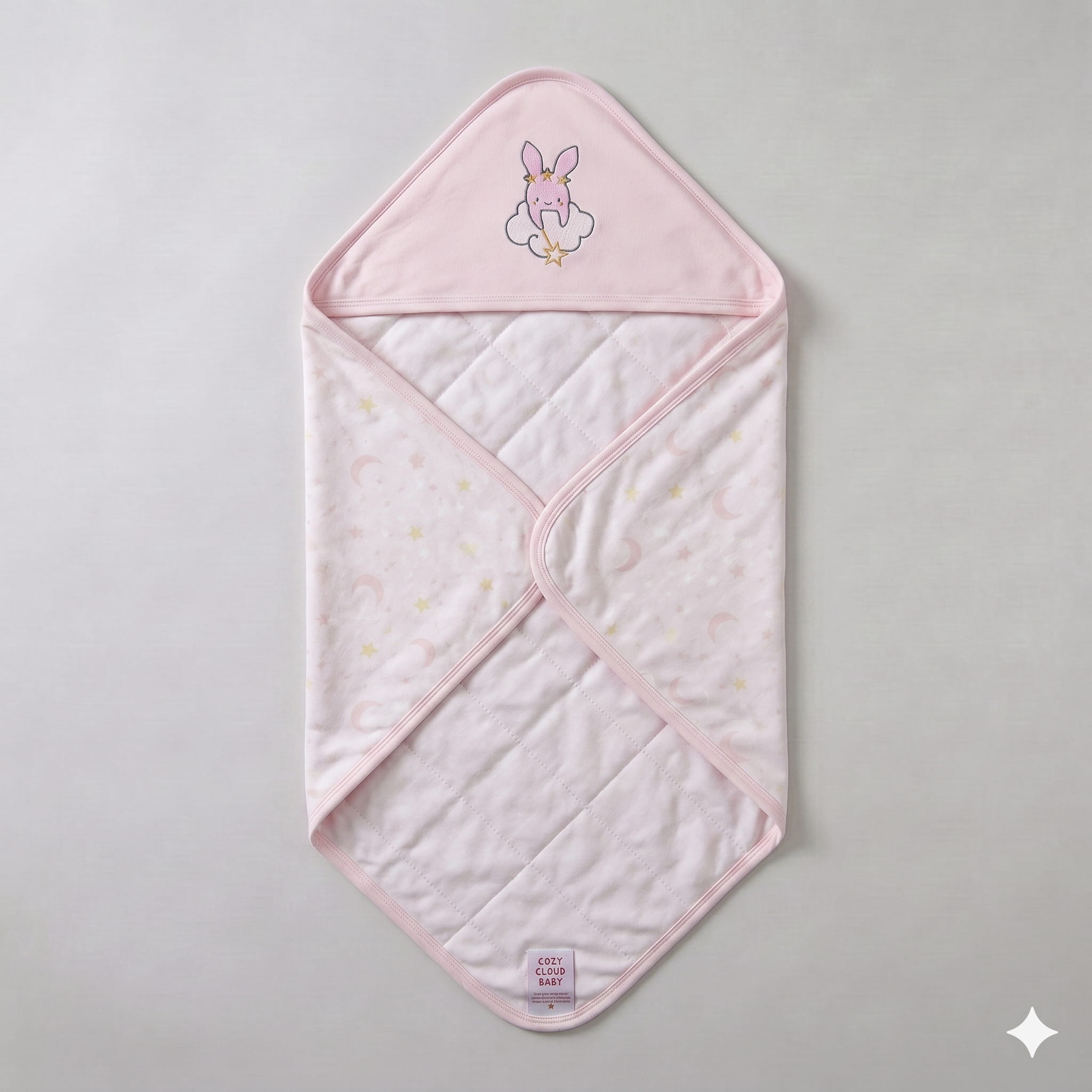Dreamy Bunny Baby Blanket - Pink