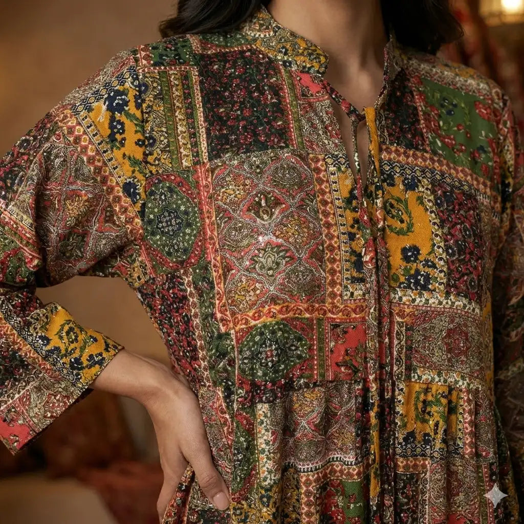 Olive & Moss Green Women Daraa- Girl Women