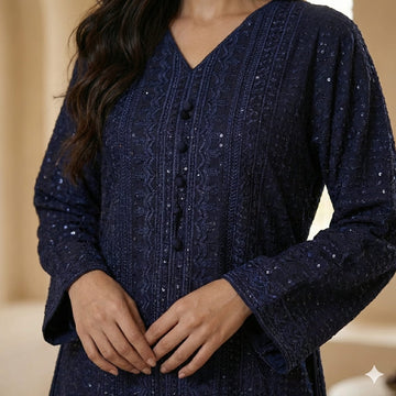 Celestial Evening Women Daraa- Midnight Blue