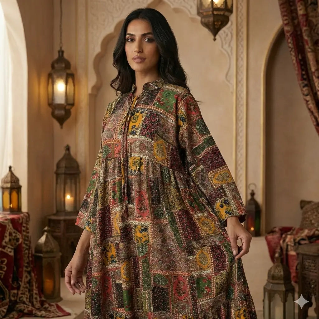 Olive & Moss Green Women Daraa- Girl Women