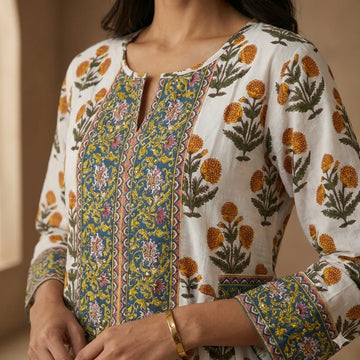 The Marigold Women Daraa- Orange