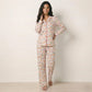 Tangerine Flower Women Pajama Set- Pastel