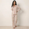 Tangerine Flower Women Pajama Set- Pastel
