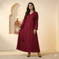 Midnight Sequin Women Daraa- Maroon