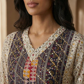 The Sultanah’s Women Daraa- Navy Blue