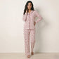 Pink Bow Women Pajama Set- Pink