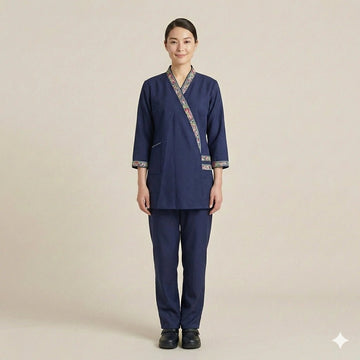 Khaddama Uniform Cross Line- Navy Blue