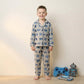 Gaming Console Button Boy Pajama Set- Grey