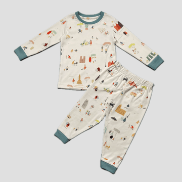 Life Baby Boy Pajama Set - Off White