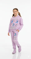 Stitch & Lilo Girl Hoodie Set- Lavender