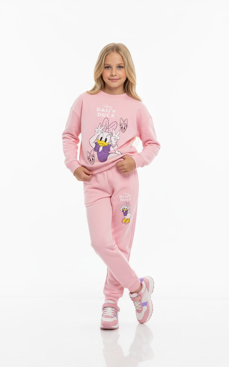 Daisy Duck Girl Sweatshirt Set- Pink
