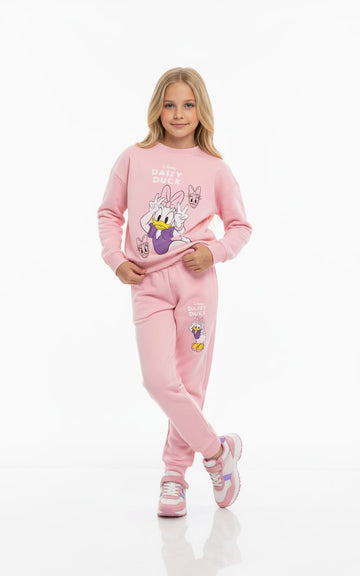 Daisy Duck Girl Sweatshirt Set- Pink