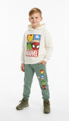 Marvel Hero Boy Hoodie Set- White
