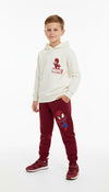 Spiderman Boy Hoodie Set- White