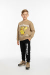 Pikachu Boy Sweatshirt Set- Brown