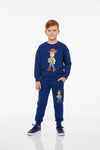 Toy Boy Sweatshirt Set- Navy Blue