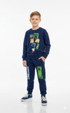 Minecraft Sweatshirt Set- Navy Blue