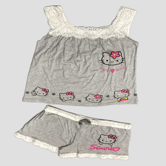 Al kutbi Women short set L Hello Kitty Women Short Set - Grey