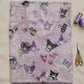 Kuromi Candy Girls Embroidered Mukhawir - Purple