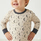 Moon Star Baby Boy Pajama Set-Beige
