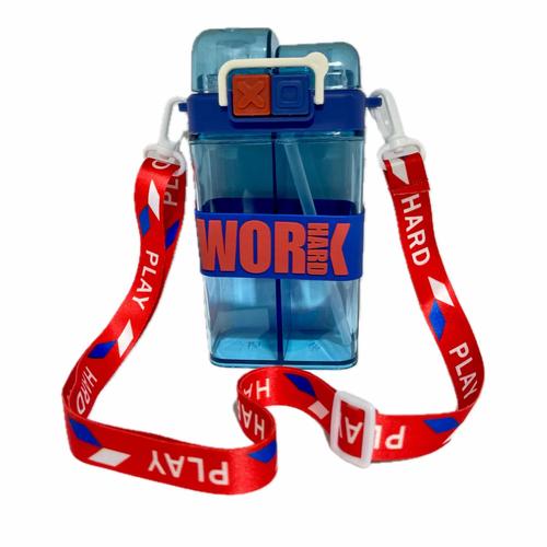 Bintelsoor Accessories 550ML Work Hard Water Bottle-Blue