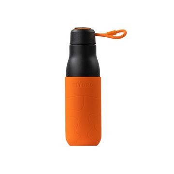 Bintelsoor Bottles Eltoro Stainless Steel Bottle 500ml Black With Orange Sleeve