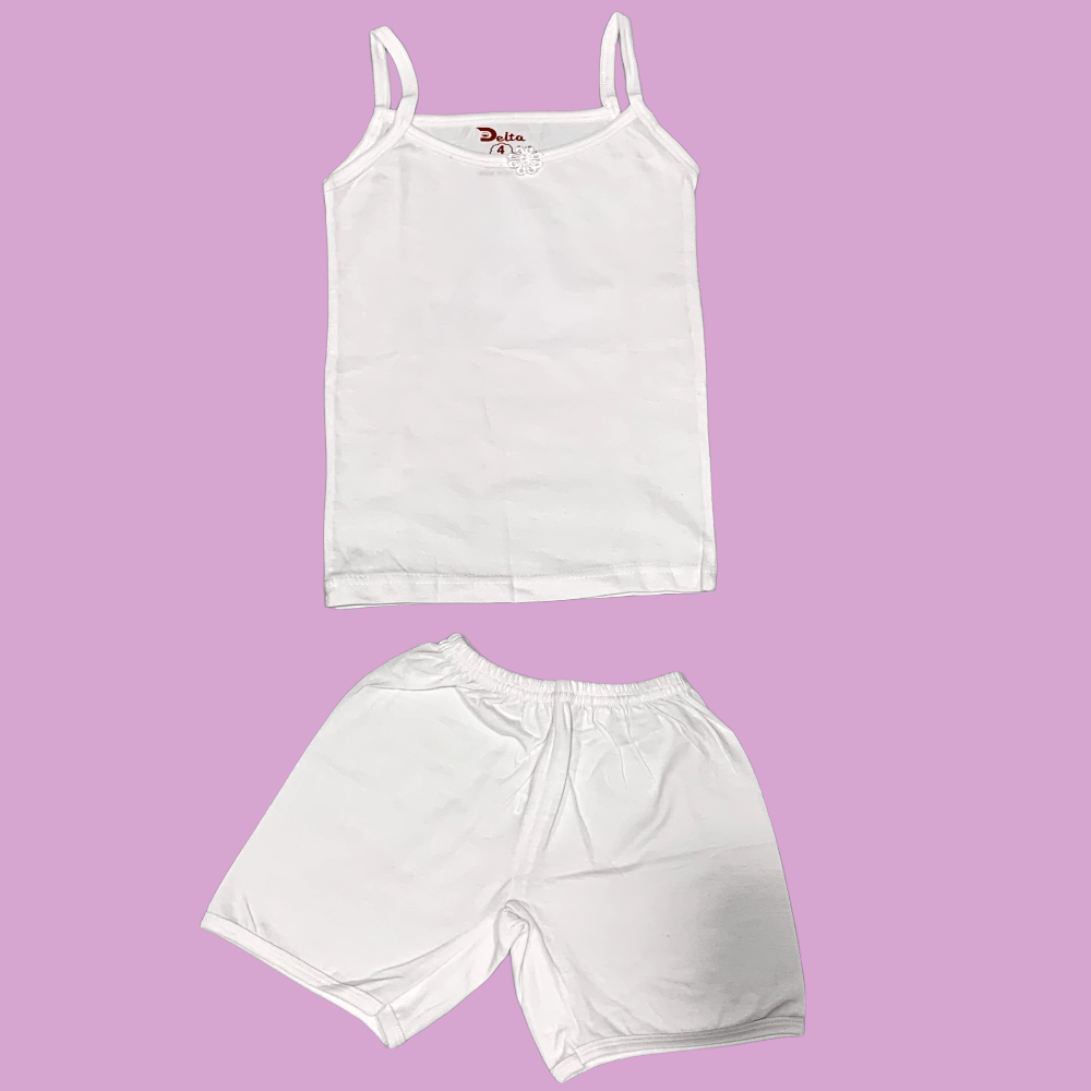 Bintelsoor Inner Wears Girls Cut Sleeves Inner Wear Type-2 - White