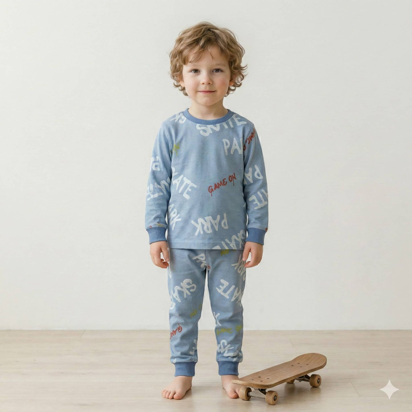 Game On Boy Pajama Set-Blue