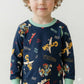 Crash Boy Pajama Set- Navy Blue