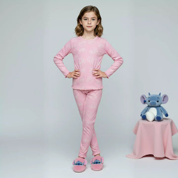 Stitch Girls Pajama Set-Pink