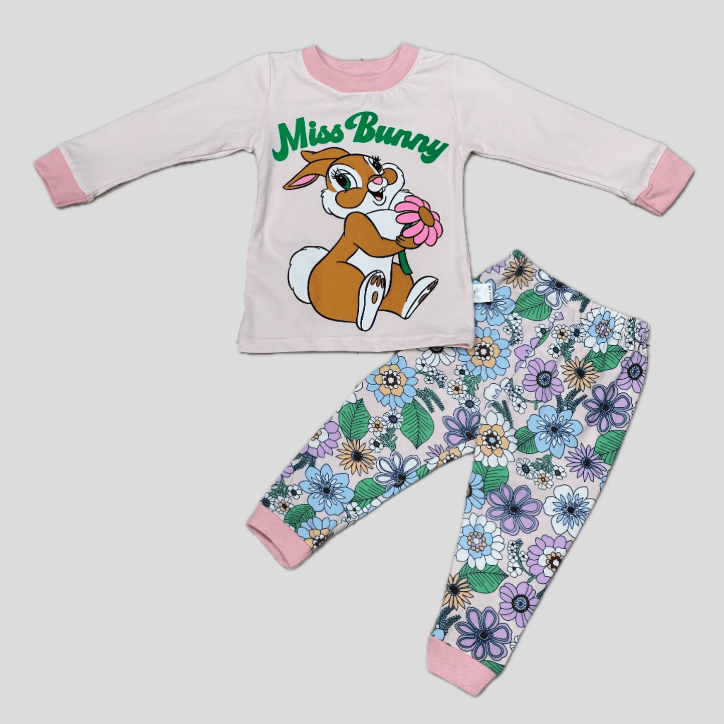 Disney Baby Boy Sets Miss Bunny Baby Full Sleeves Pajama Set - Pink