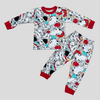 Disney Baby Boy Sets Puppy Baby Full Sleeves Pajama Set - Red