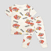 Disney Boys Sets Naruto Boys Half Sleeves Pajama Set - White