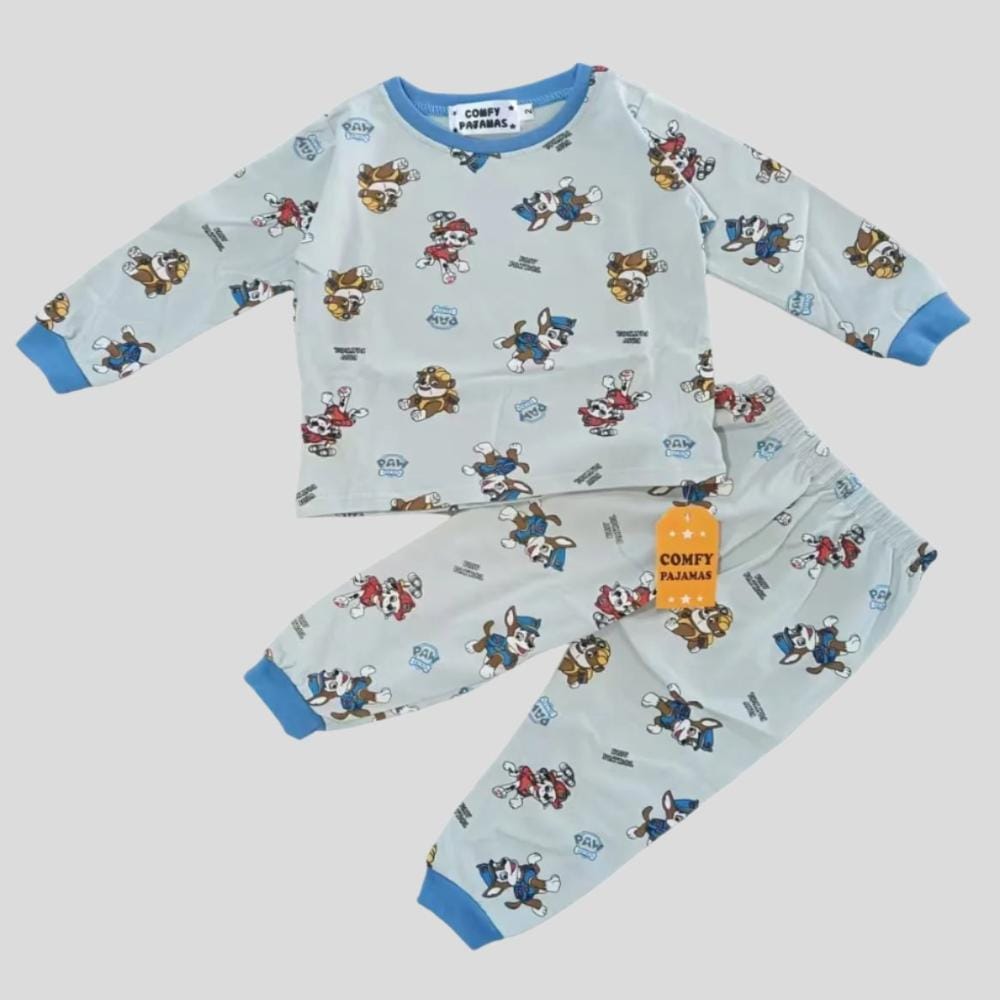 Disney Boys Sets Paw Patrol Boys Full Sleeves Pajama Set - Light Blue