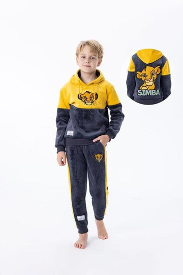 Disney Boys Sets Simba Boys Winter Hoodies Set- Yellow