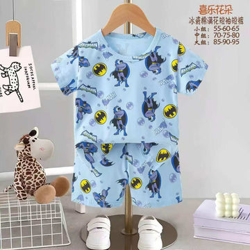 Disney Boys Short Sets Batman Boys Shorts Set - Blue