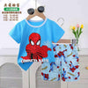 Disney Boys Short Sets Spiderman Boys Shorts Set - Blue