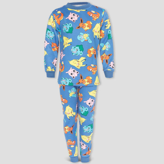 Disney Fleece_boys_set Pikachu Boys Fleece Pajama Set - Blue