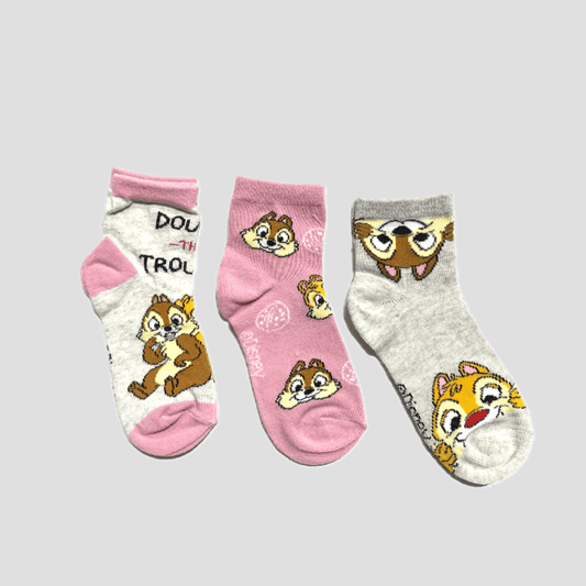 Disney Girls Socks Double the trouble Girls Socks - Pack of 3